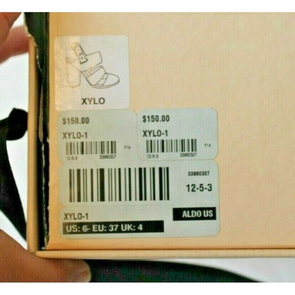 Aldo Rise Heels Ostwald Helgason Blue Suede Shoes Sz US 6 EU 37 UK 4 - Picture 3 of 10